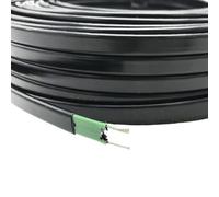 POQAX 1pc Heating Wire Water Pipe Roof Anti Freeze, Self Regulating Heating Cable 12 24 110 220 Volts(12V 15W 15m)