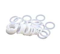 POQAX 30pcs/50pcs/100pcs Silicone Sealing Rings Wire Diameter 1/1.5/2/2.4/3/3.5mm, VMQ White Food Grade O Washers(OD 13mm(100pcs),1mm)