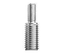POQAX Male Double Head Transfer Screw Bars, Stainless Structural Stability Tooth Stick for Industry(M3x4xM4x6 3pcs)