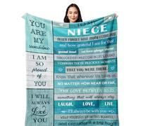 POQUSH Niece Gifts from Auntie/Uncle,Graduation Gift for Niece, to My Nieces Blankets 60X50in