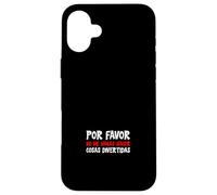 Por Favor No Me Hagas Hacer Cosas Divertidas Case for iPhone 16 Plus