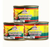 Por Kwan Minced Seafood in Spices | Minced Prawn & Crab Paste | Flavourful Seasoning for Cooking | 160g (Pack of 3) (Pack of 3, Minced Crab in Spices)