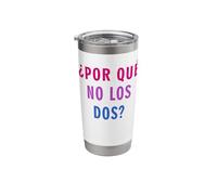 Por Qué No Los Dos Bi Pride Bisexual Colors Stainless Steel Insulated Tumbler