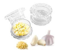 Porable Clear Grinder, Manual Garlic Twisting Mincer Tool, 2 pack