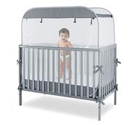 Porayhut Portable Baby Crib Net Safety Mesh Tent,Pop up Infant Mosquito Net, See Through Canopy Netting Cover for Baby&Toddler to Keep Baby from Climbing Out.