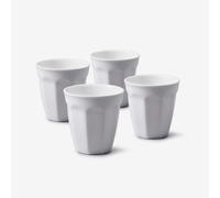 Porcelain Americana Espresso Cup Set of 4 WM Bartleet & Sons White One Size