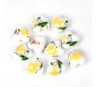 Porcelain Beads Multicolor for Jewelry Making Sunflower Porcelain Beads Multicolor 12x13mm 30pcs for Jewelry Making(19)