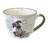 Porcelain Bowl with Handle - Dog 550 ml - Kook Collection