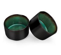 Porcelain Bowls, 520ml Green Cereal Bowls, Rice Bowls, Salad Bowls, Dishwasher, Microwave & Oven Safe,11.5x6.5cm(2 Pack)