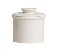 Porcelain Butter Crock Modern Round Butter Ceramic Bell Style Butter Jar Butter Dish with Lid Ceramic Bell Style Butter Jar for Kitchen, Dining Table(White)