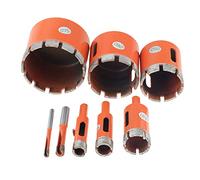 Porcelain Ceramic Tile drill bit, 1PC Orange 6-100mm 8mm Marble Opener Diamond Core Bit Hole Saw Drill Bit For Marble Granite Brick Tile Ceramic Concrete Drilling(16mm)