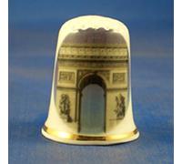 Porcelain China Collectable Thimble Arc De Triumph Paris France