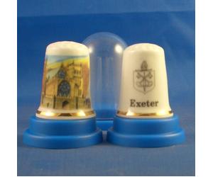 Porcelain China Collectable Thimble Cathedrals of Britain - Exeter Cathedral