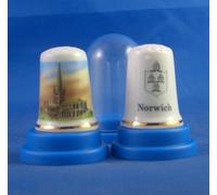 Porcelain China Collectable Thimble Cathedrals of Britain - Norwich Cathedral
