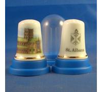 Porcelain China Collectable Thimble Cathedrals of Britain - St. Albans Cathedral