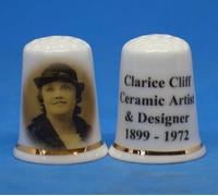 Porcelain China Collectable Thimble Clarice Cliff Ceramic Artist