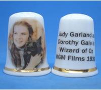 Porcelain China Collectable Thimble Dorothy and Toto Wizard of Oz