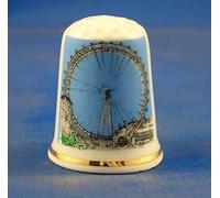 Porcelain China Collectable Thimble The London Eye