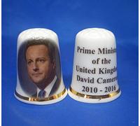 Porcelain China Thimble - Prime Ministers of UK - David Cameron
