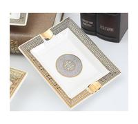 Porcelain Cigar Ashtray Smoking Accessories with Classic Designs and Ceramic Trays for Decorative Purposes