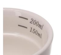 Porcelain Coffee Cupping Bowl for Espresso Dosing Bean Weighing Non-Slip Base 10 X 10 X 6.2 Cm Professional Home Barista Measuring Accessory(White)