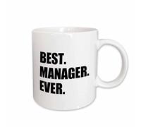 Porcelain Coffee Mug Best Manager Ever Worlds Greatest Managerial Worker Fun Job Pride Novelty Mug Stylish Hot Drink Cup for Friends Coworkers Restaurant