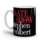 Porcelain Coffee Mug The Late Show with Stephen Colbert United We Stand Coloured Tea Mugs Stylish Hot Drink Cup for Hot Brew Cafes Home