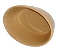 Porcelain Crockery Set - Traditional Brown Oval Pie Bowl / Dish - 52Hx161Wx116mmD (Box 6) - great for serving hot food from your oven to your table!