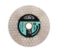 Porcelain cutting disc 115mm - LEKOMESH, Double-Sided Diamond Cutting Disc, Grinder Blades for Cutting & Grinding Porcelain, Ceramic Tile, Marble, Granite, Artificial Stone, Hexagon Arbor