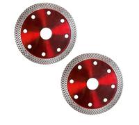 Porcelain Cutting Disc - ShiningUU 2 Pcs 115mm Diamond Cutting Discs for Angle Grinder | Ultra-Thin Porcelain Tile Stone Concrete Marble Ceramic Cutting Discs | Fast Clean Cuts | 115x1.2x22.23mm