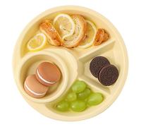Porcelain Dinner Plate, Portion Control Divided Tray for Healthy Eating, Bariatric Diet, Breakfast, Pasta, Fruit, Salad