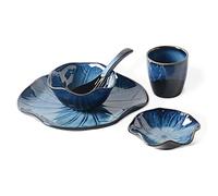 Porcelain Dinner Set Service for 4/6/8 Crockery Dinnerware Set Tableware Dinner Dish Set Ceramic Dinnerware Sets - Dinner Plates Cereal Bowls Mug Taste Dish SPO