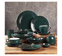 Porcelain Dinnerware Sets, Plate and Bowl Sets, 48 Piece Ceramic Dinnerware Set, Porcelain Tableware Set, Complete Table Service, Microwave and Dishwasher Compatible