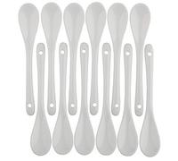 Porcelain Egg Spoons for Soft-Boiled Eggs Coffee Tea Desserts Ceramic Spoon Set of 12