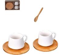 Porcelain Espresso Cup Set Turkish Coffee Cup, Demitasse Set, Arabic, Greek Coffee Saucer Set, Set of 2