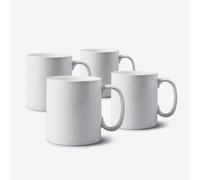 Porcelain Extra Large Mug 1.2 Pint Set of 4 WM Bartleet & Sons White One Size