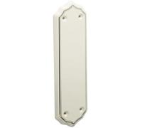 Porcelain Fingerplates Door Push Plate Traditional Style for Internal Doors (Goldline White)