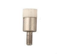 Porcelain Flat Point for Dial Thickness Gauge and Digital Indicator Gauges, M2.5 Threaded Shank, 4 mm Diameter × 8 mm Length,(D5xL8)