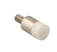 Porcelain Flat Point for Dial Thickness Gauge Digital Indicator Gauge - M2.5 Threaded Shank 4 Millimeter Diameter × 8 Mm Length High-Flatness Wear-Resistant Replacement Tip(D4xL8)