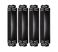 Porcelain for Steel Heat Shield for Nexgrill Grills 4 Piece Set Adjustable Flame Diffuser 14.6 Inch Long Outdoor Gas Grill Spares
