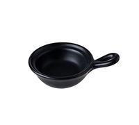 Porcelain Gravy Boat， Ceramic Multicolor Milk and Sauce Jug with Handle(Black)