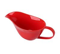 Porcelain Gravy Boat Sauce Boat Syrup Jar Sauce Cup Ceramic Gravy Jug Sauce Bowl Creamer Pitcher Ceramic Serving Dish with Handle for Sauce, Salad Dressing, Creamer, Broth (Red)