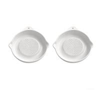 Porcelain Grinding Plate 2-Pack Garlic Mincer