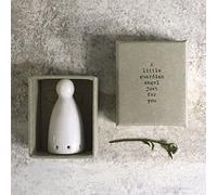 Porcelain Guardian Angel Gift 'Just for You', Christmas Angel Keepsake, Thinking Of You Gift For Her Him, Boxed Mini Porcelain Angel