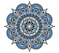 Porcelain Mandala 11CT DIY Cross Stitch Kit 40x40cm for Beginners
