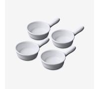 Porcelain Mini Serving Dish with Handle Set of 4 WM Bartleet & Sons White One Size