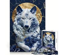 Porcelain Moonlit Majesty Jigsaw Puzzles for Adults1000 Pieces Clear Logic Toy Leisure Time Perfect Cut Creative Gift (50x75cm)