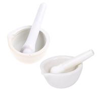 Porcelain Mortar and Pestle Set Kitchen or Laboratory Grinds Powdered Chemicals for DIY Kitchen Gadget Mill Crusher for Grinding Spices and Herbs