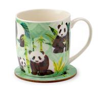 Porcelain Mug and Coaster Set | Panda Kingdom