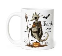 Porcelain Mug Novelty Drinking Cups Halloween Sea Horses Ocean Creature Spooky Skeleton Cool Custom Mug for Friend Colleague Men 330Ml